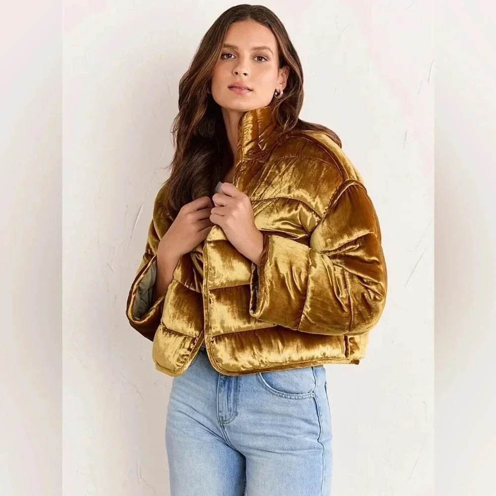 Stoosh Velvet Bomber‎ Jacket Size M